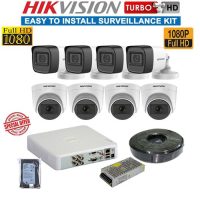 Hikvision 8 2MP CCTV Cameras Complete System Kit- 2TB HDD+200M Cable