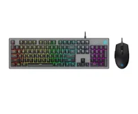 HP KM300F USB Gaming Keyboard and Mouse with Colorful Backlit Lighting