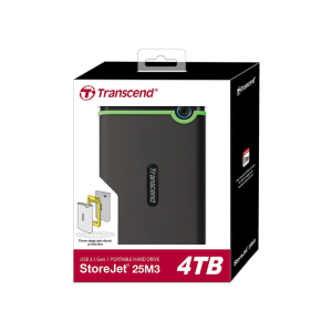 Transcend 4TB USB 3.1 Storejet 25M3 Portable Hard Drive 